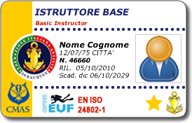 Istruttore base - CMAS EN ISO 24802-1