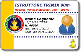 Istruttore Trimix ipossico 90m/295ft