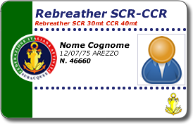Rebreather SCR 30m - CCR 40m