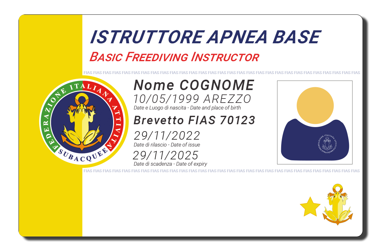 Istruttore Apnea Base