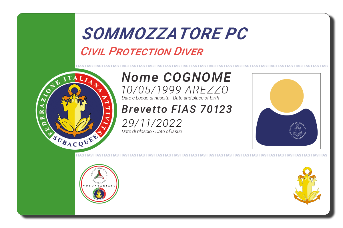 Sommozzatore di Protezione Civile