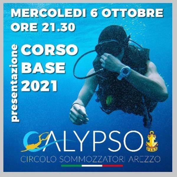 Tuffati nel blu con Calypsosub!!! 🤿
Mercoledì 6 ottobre alle ore 21.30 presentazione del Corso...