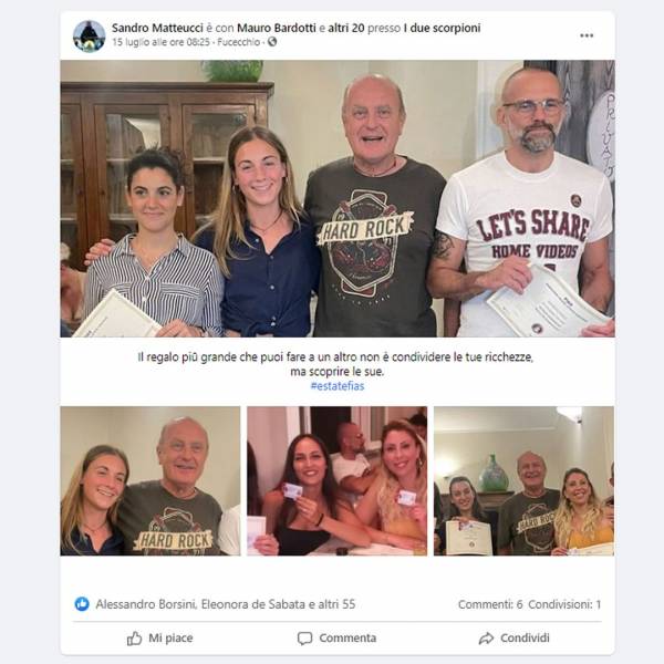 Sandro Matteucci è con Mauro Bardotti e altri 20 presso I due scorpioni - 15 luglio 08:25
Il...